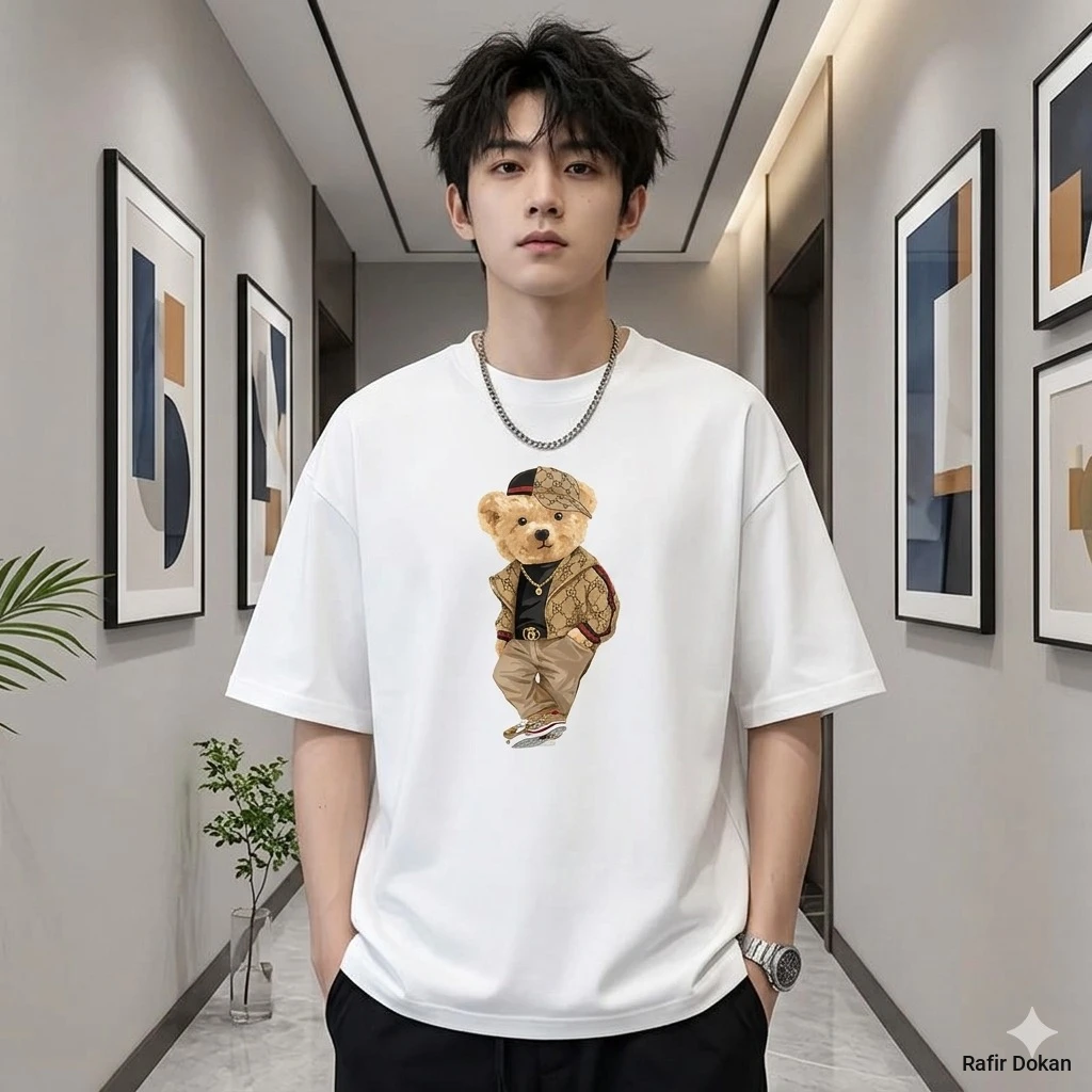 Stylish Drop Shoulder T-Shirt Taddy - Relaxed Fit Cotton Tee for Men & Women