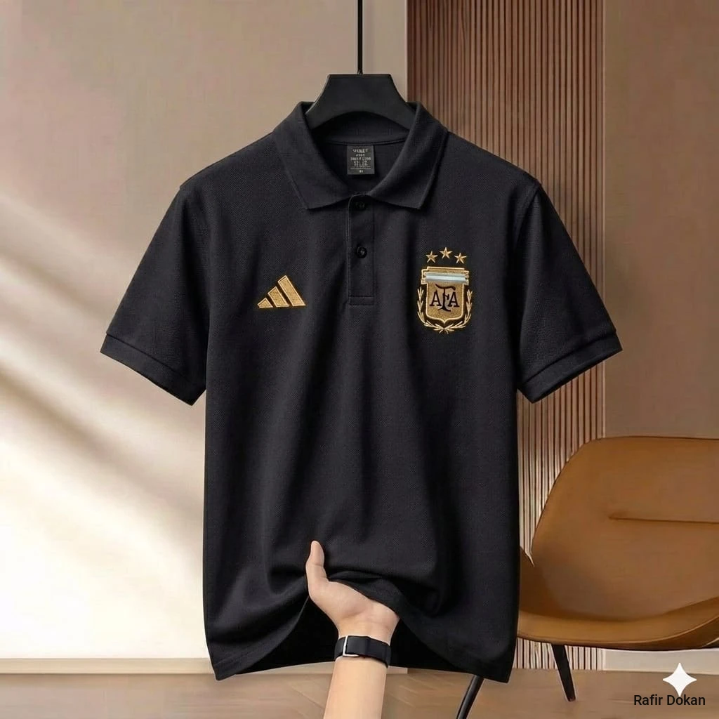 Argentina Embroidery World Cup Polo Shirt